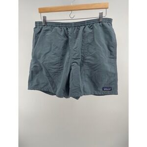 Patagonia Baggies Shorts Mens L Gray Blue 5" Inseam Swim Trunks Lightweight